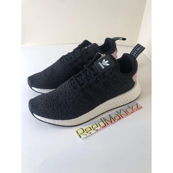 Adidas Nmd R2 Black Pink womens 10us - Picture 1 of 4